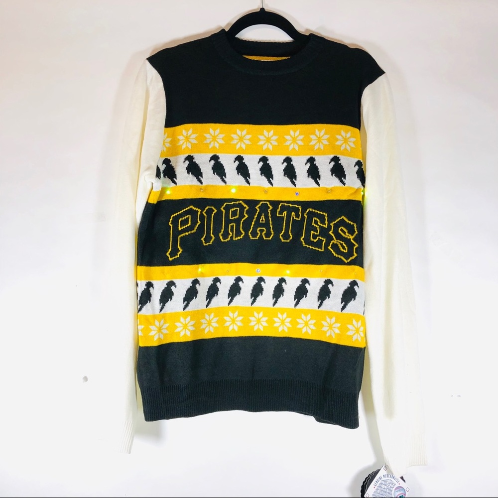 Pittsburgh Ugly Christmas Sweater With Lights
